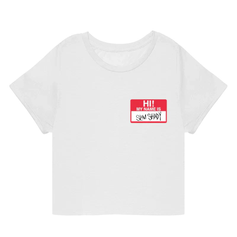 HI! MY NAME IS CROPPED T-SHIRT Eminem Official Limited Merch
