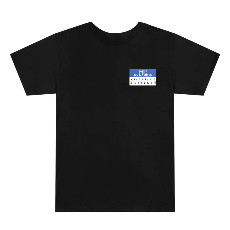 "Hi! My Name Is..." Blue Name Tag Reissue T-Shirt Eminem Official Limited Merch