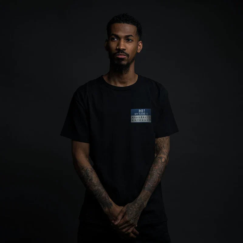 "Hi! My Name Is..." Blue Name Tag Reissue T-Shirt