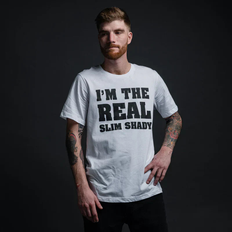 "I'm The Real Slim Shady" White T-Shirt