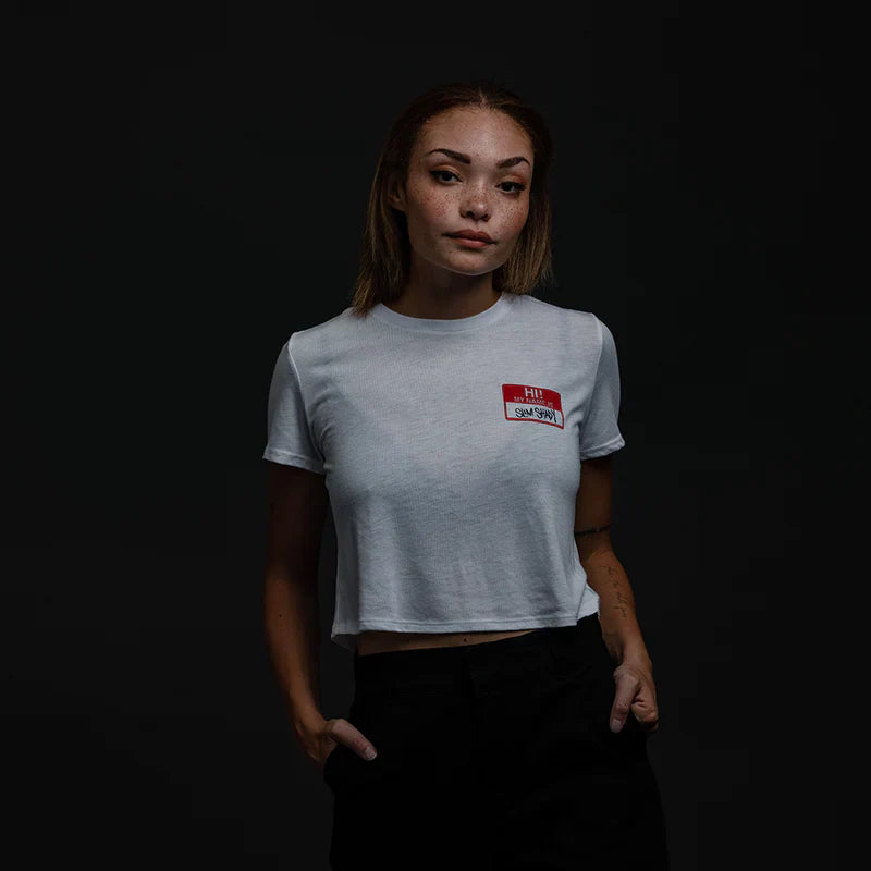 Hi! My Name Is Cropped T-shirt