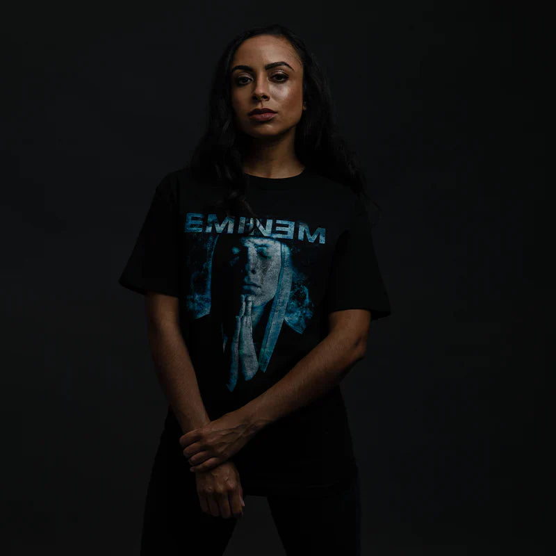 Eminem Praying Graphic Black T-Shirt