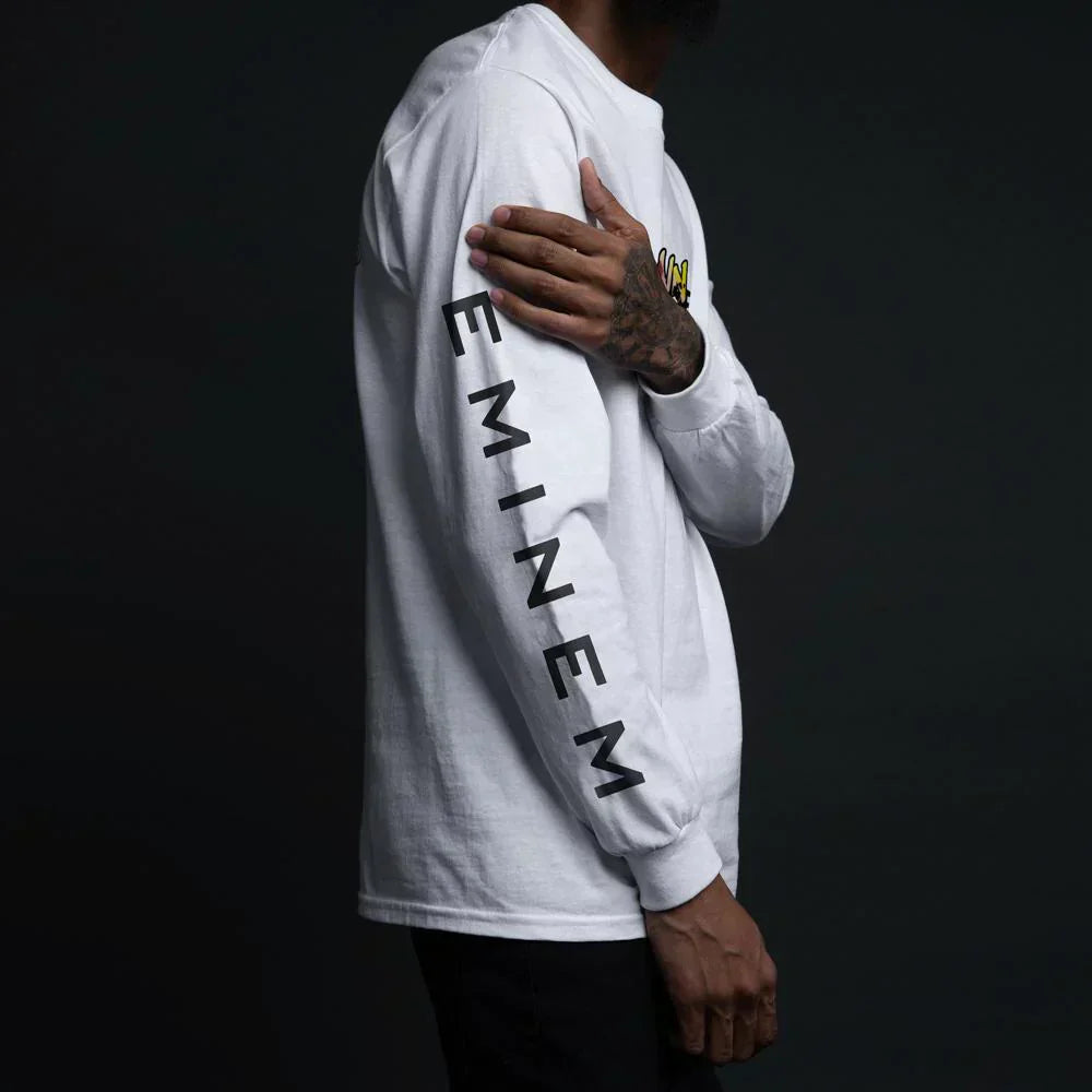 BRAIN DAMAGE White Long Sleeve Shirt