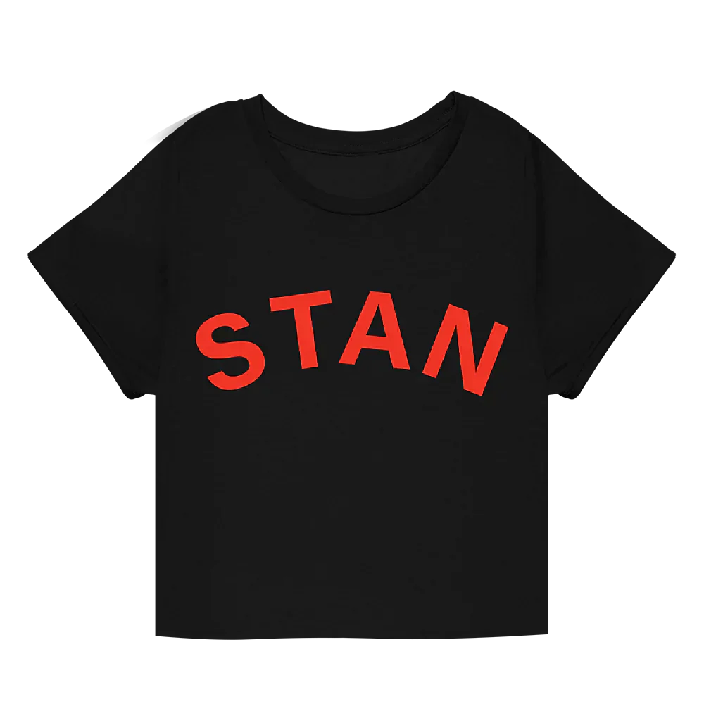 STAN CROPPED T-SHIRT (BLACK) Eminem Official Limited Merch