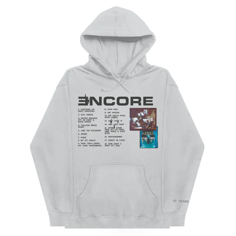 Encore 20th Anniversary Hoodie Eminem Official Limited Merch