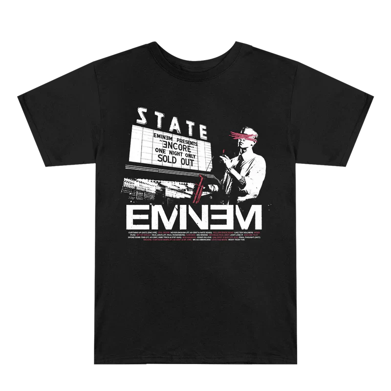 Encore 20th Dynamite T-Shirt Eminem Official Limited Merch