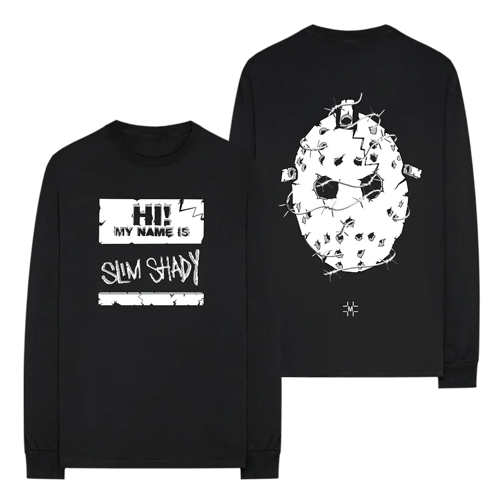 MILLINSKY X EMINEM CONCRETE MASK LONGSLEEVE (BLACK) Eminem Official Limited Merch