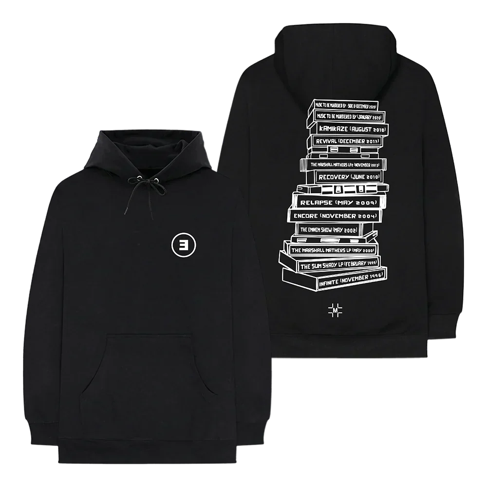 Millinsky X Eminem Tape Stack Hoodie (Black) Eminem Official Limited Merch