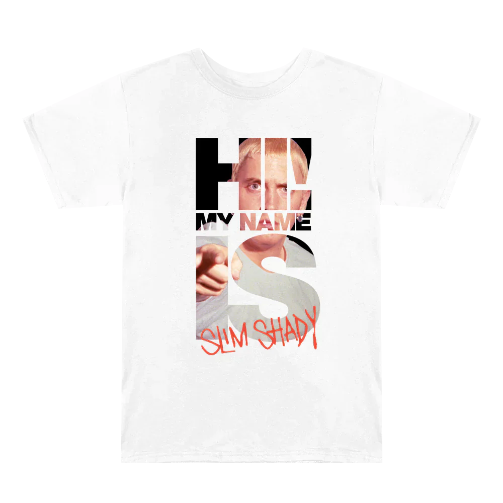 “My Name Is…” Photo Typography T-Shirt Eminem Official Limited Merch