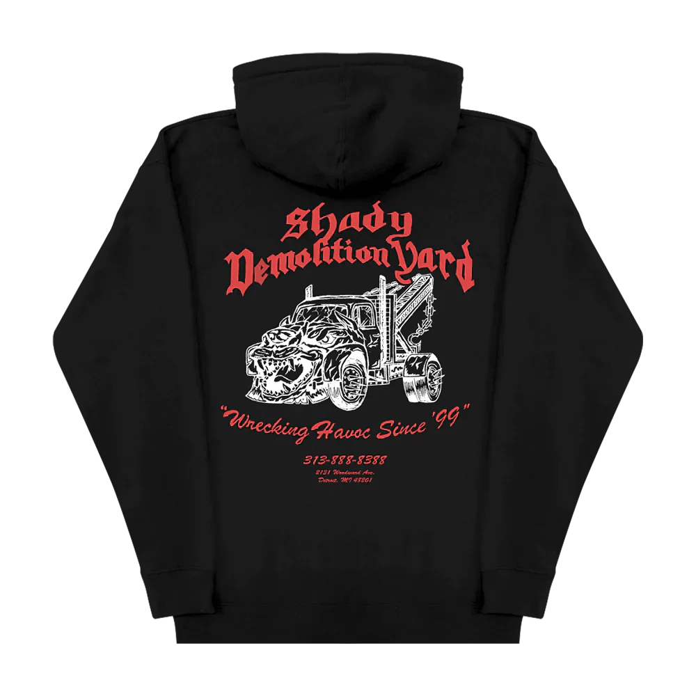 Shady Demolition Barbed Wire Hoodie (Black) Eminem Official Limited Merch