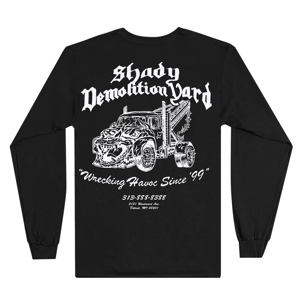 SHADY DEMOLITION BARBED WIRE LONGSLEEVE Eminem Official Limited Merch