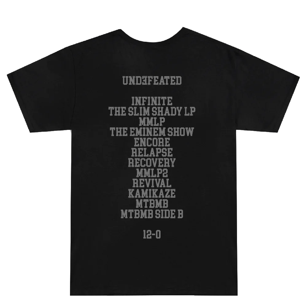 Shady Football T-Shirt (Black) Eminem Official Limited Merch