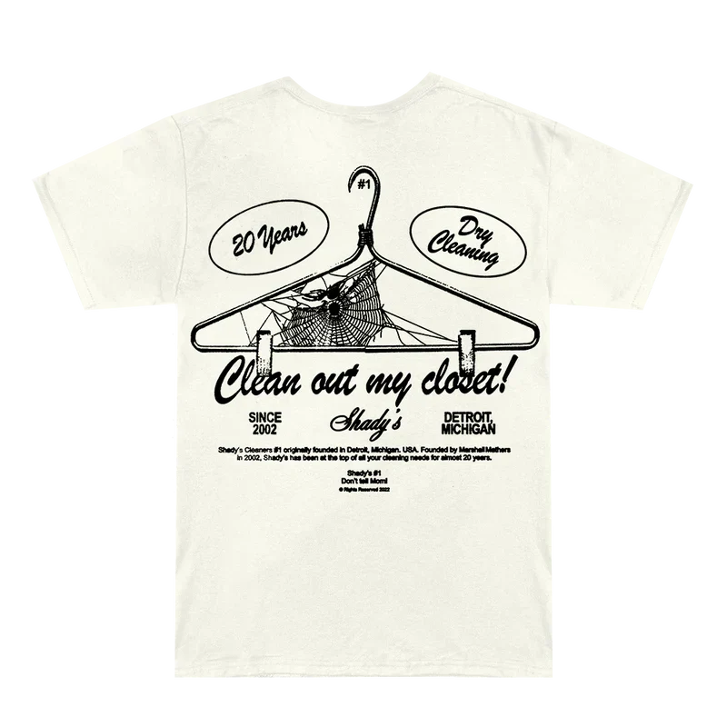 SHADY CLEANERS T-SHIRT Eminem Official Limited Merch