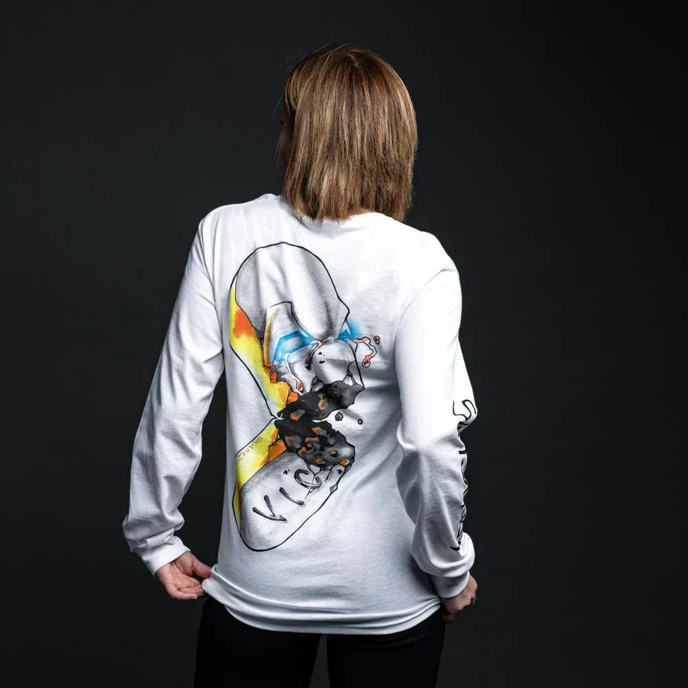 SSLP Illustrations White Long Sleeve Shirt
