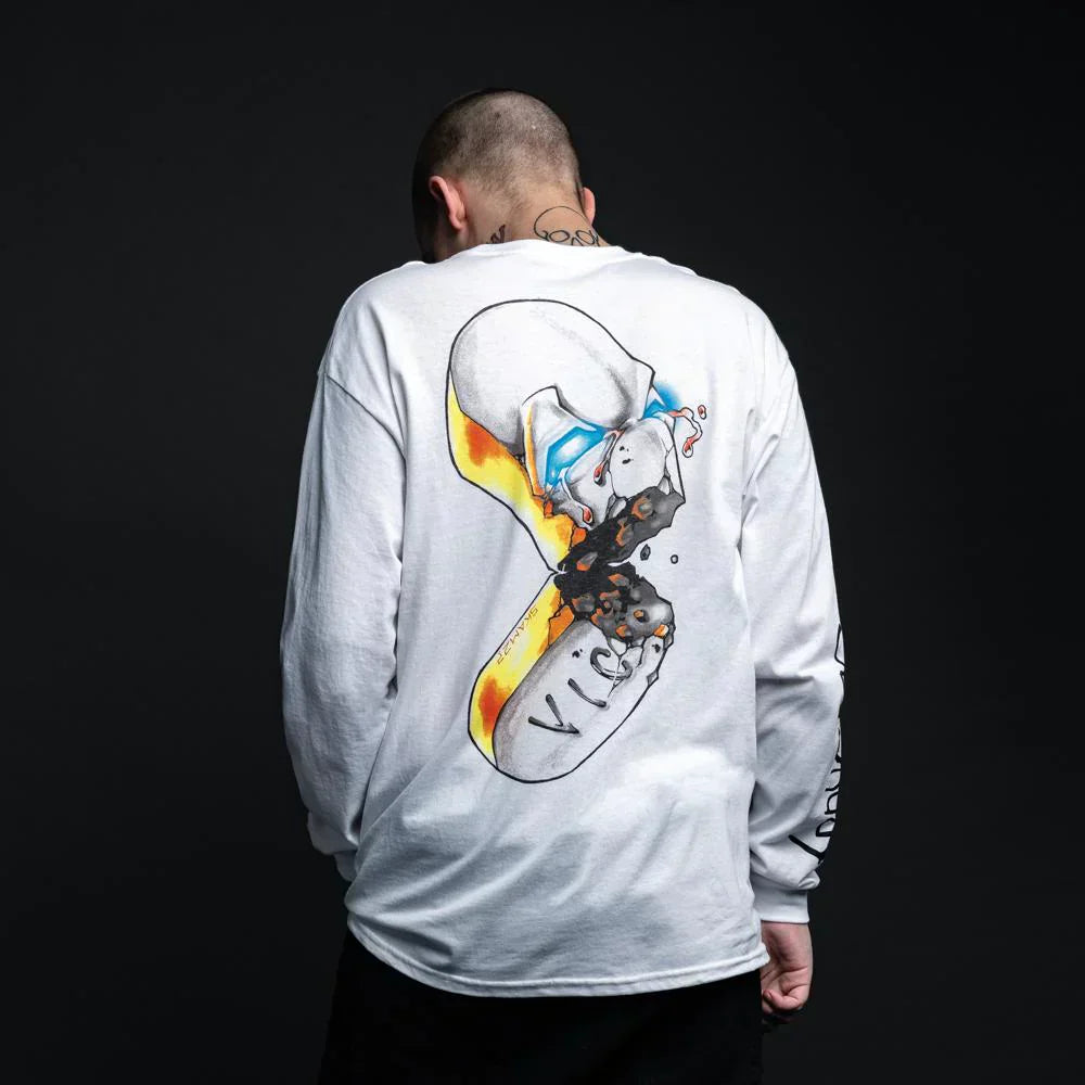 SSLP Illustrations White Long Sleeve Shirt