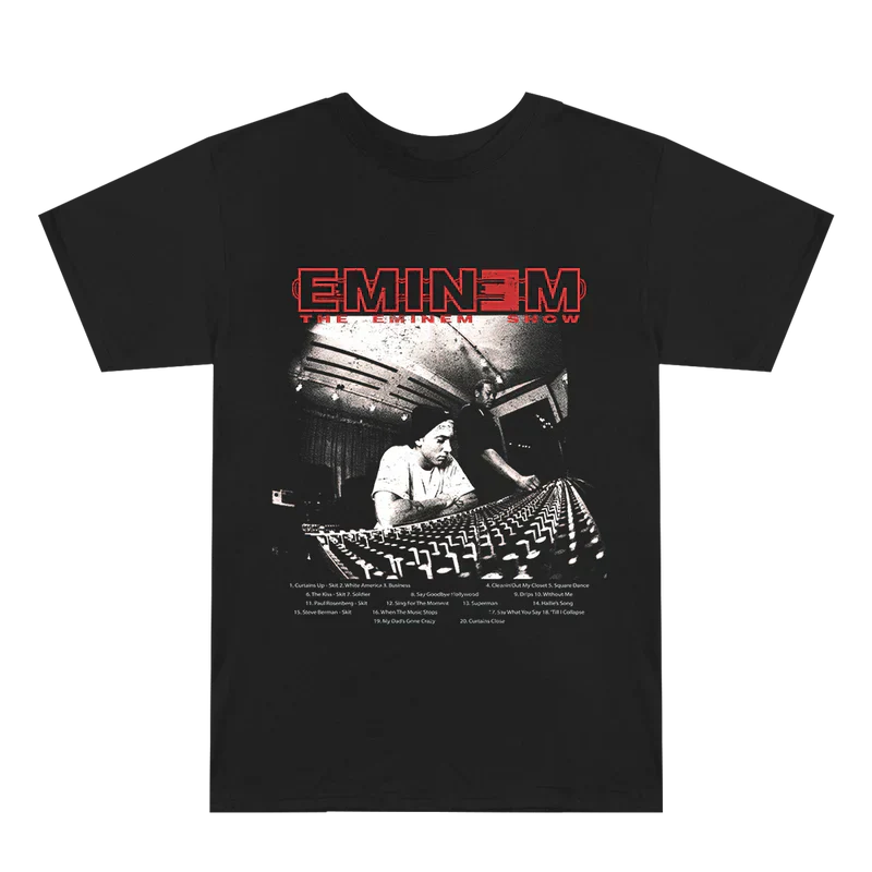 Eminem Show 20th Anniversary Studio T-Shirt Eminem Official Limited Merch