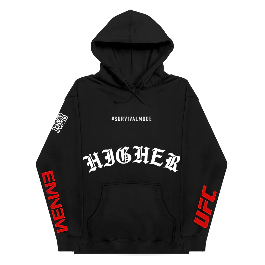 UFC X EMINEM HIGHER HOODIE (BLACK) Eminem Official Limited Merch