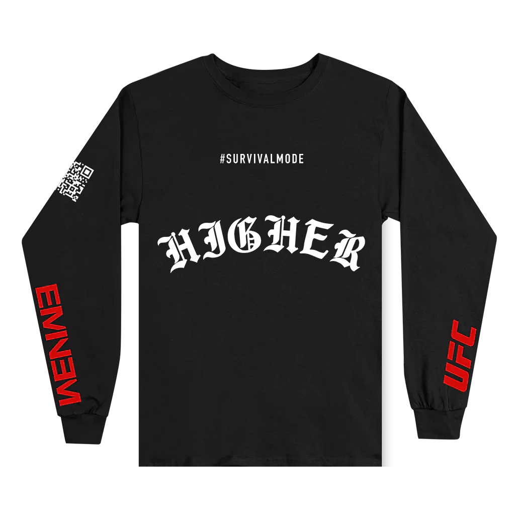 UFC X EMINEM HIGHER LONGSLEEVE (BLACK) Eminem Official Limited Merch