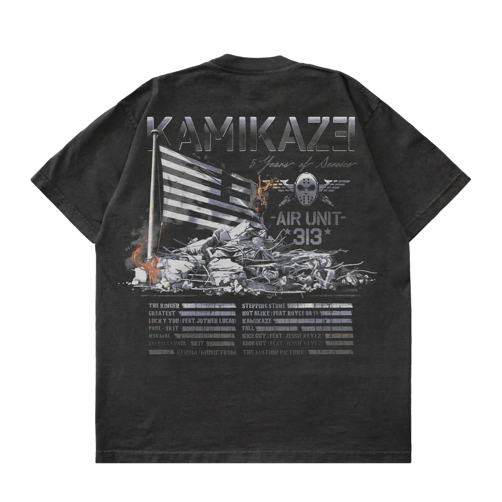 Kamikaze Flag T-Shirt Eminem Official Limited Merch