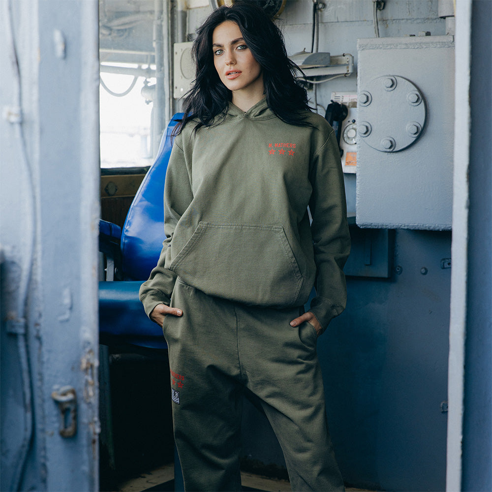 Kamikaze X Standard Issue Hoodie (Burnt Olive) Eminem Official Limited Merch