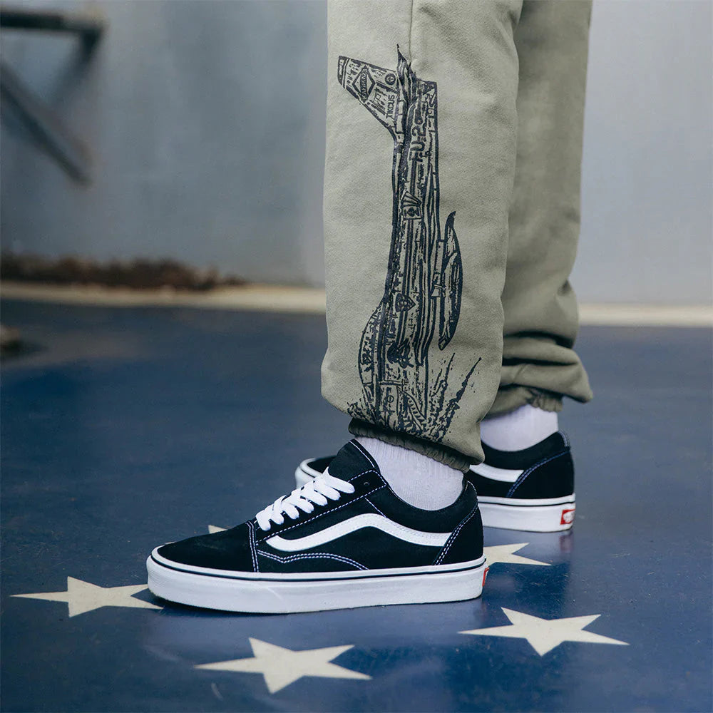 Kamikaze X Standard Issue Sweatpants (Burnt Olive) Eminem Official Limited Merch