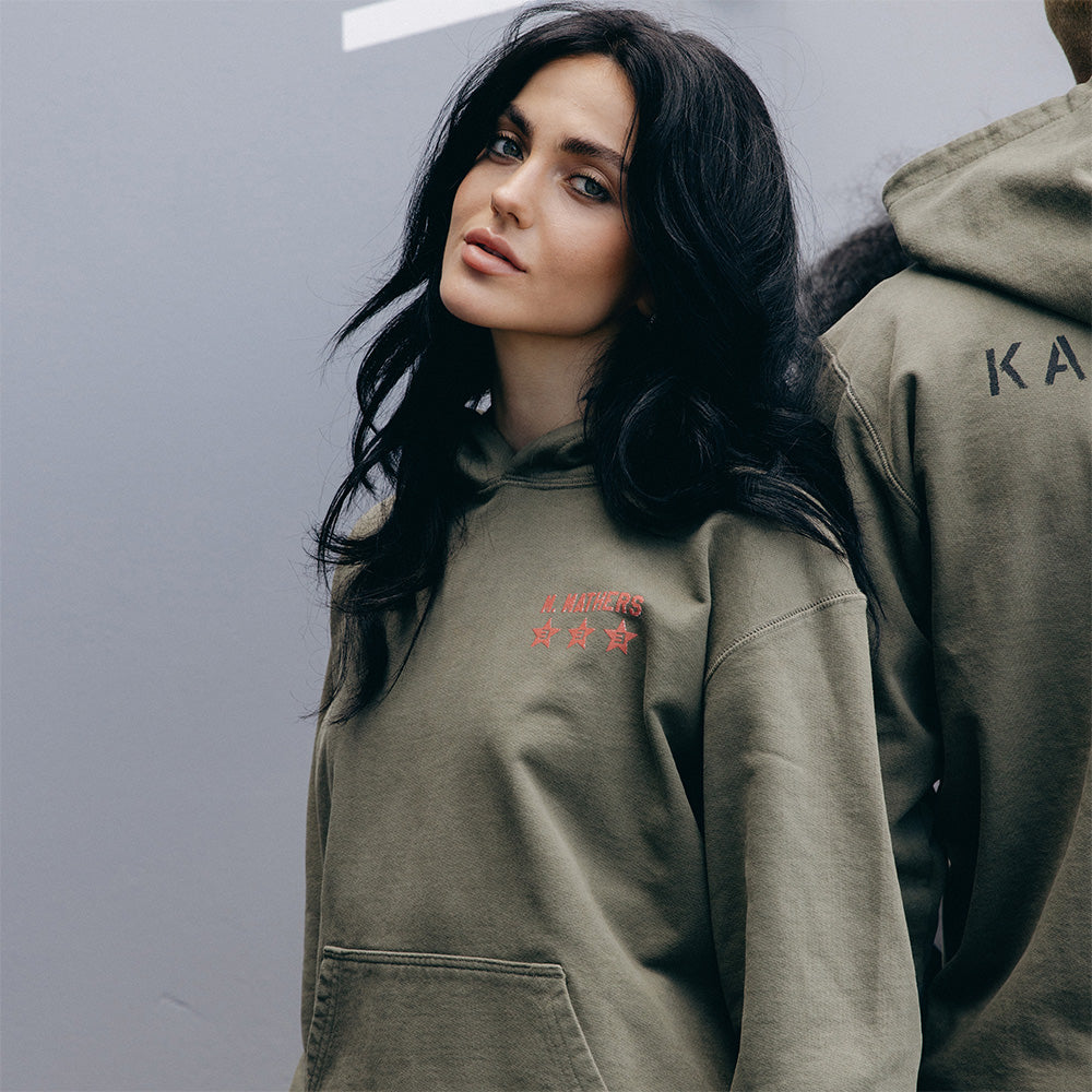 Kamikaze X Standard Issue Hoodie (Burnt Olive) Eminem Official Limited Merch