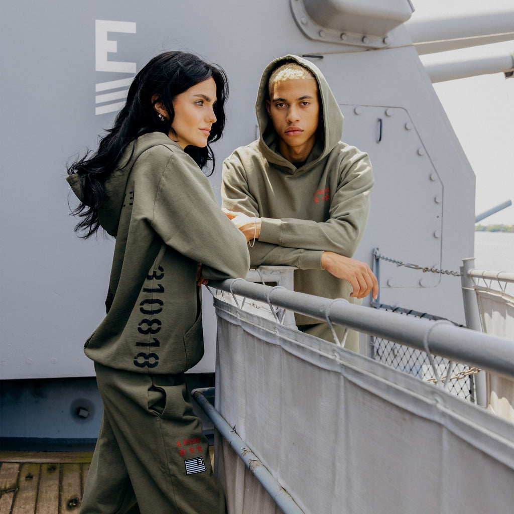 Kamikaze X Standard Issue Hoodie (Burnt Olive) Eminem Official Limited Merch