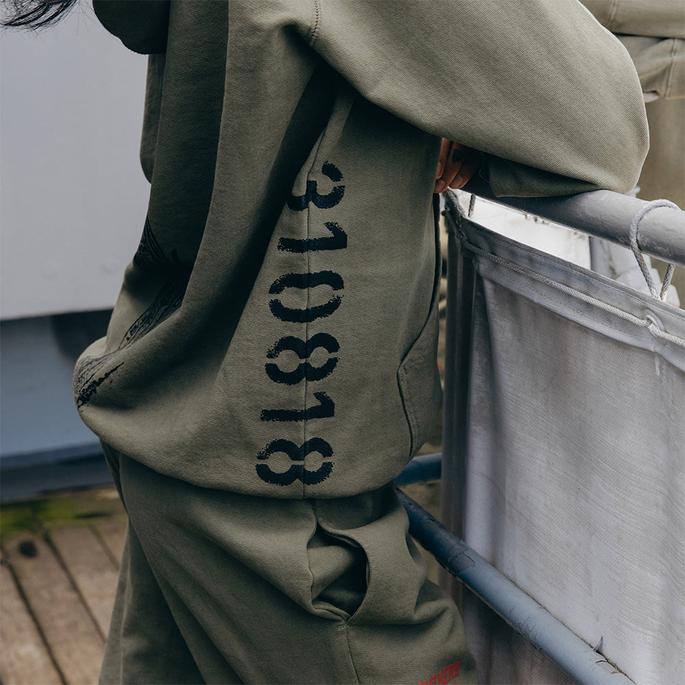 Kamikaze X Standard Issue Hoodie (Burnt Olive) Eminem Official Limited Merch