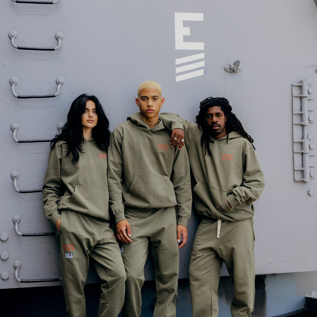Kamikaze X Standard Issue Hoodie (Burnt Olive) Eminem Official Limited Merch