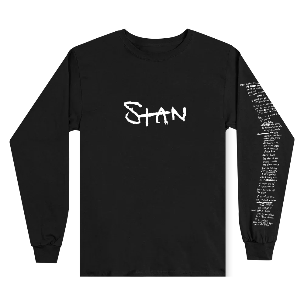 Stan Longsleeve (Black) Eminem Official Limited Merch
