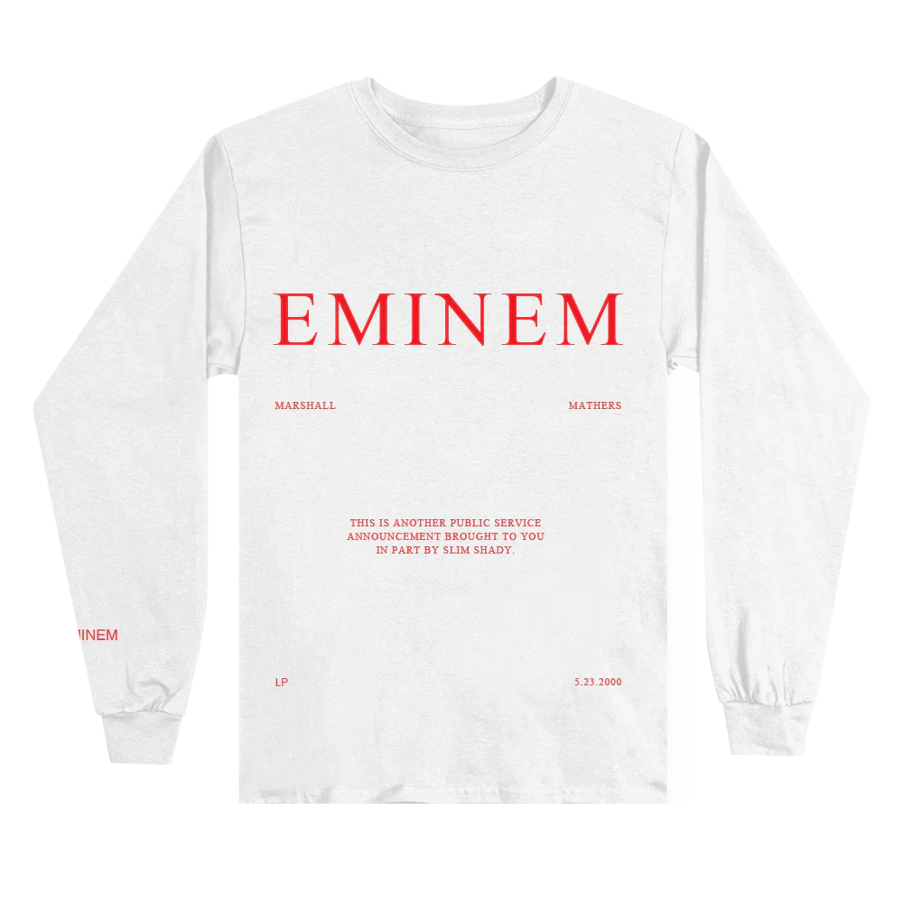 MMLP PSA Longsleeve Eminem Official Limited Merch