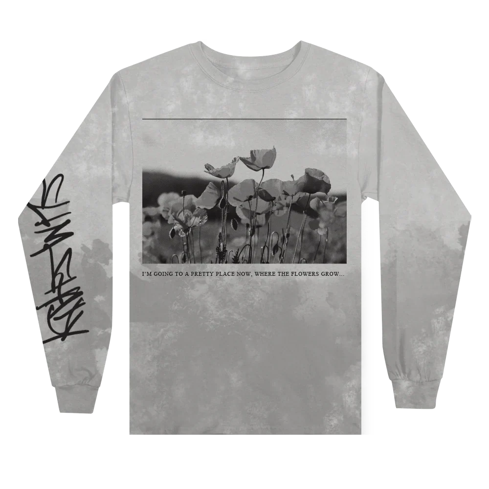 DRUG BALLAD LONGSLEEVE (GREY TIE DYE) Eminem Official Limited Merch