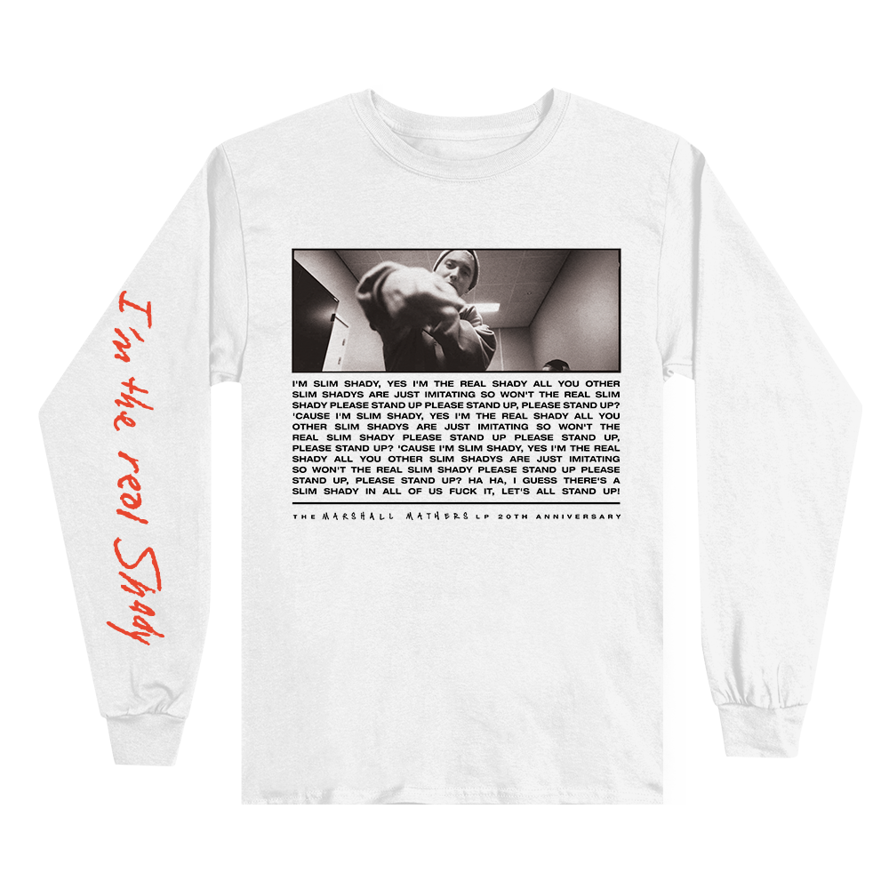 I'M THE REAL SLIM SHADY LONGSLEEVE Eminem Official Limited Merch