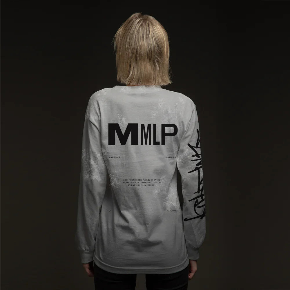 DRUG BALLAD LONGSLEEVE (GREY TIE DYE) Eminem Official Limited Merch