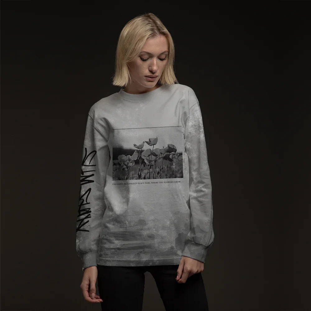 DRUG BALLAD LONGSLEEVE (GREY TIE DYE) Eminem Official Limited Merch