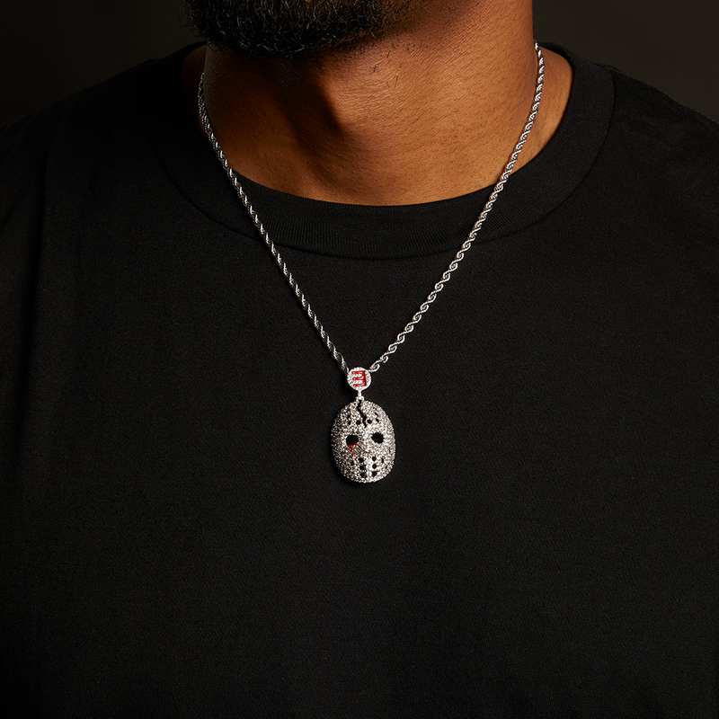 Hockey Mask Diamond Pendant & Chain Eminem Official Limited Merch