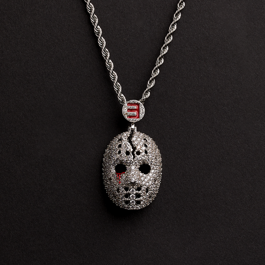 Hockey Mask Diamond Pendant & Chain Eminem Official Limited Merch