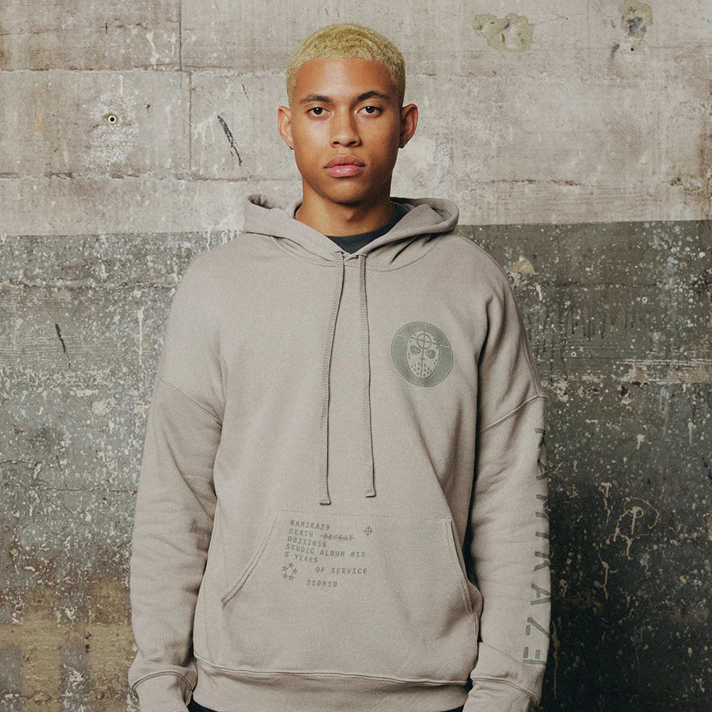 Kamikaze Mask Hoodie (Grey) Eminem Official Limited Merch