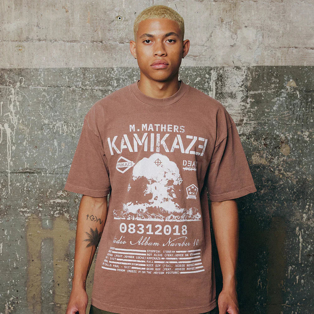 Eminem Kamikaze Vintage Album Art T-Shirt Eminem Official Limited Merch