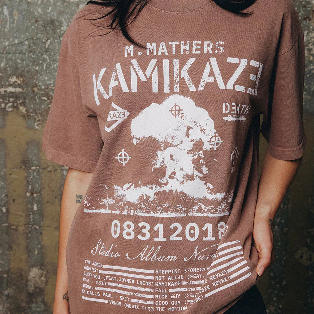 Eminem Kamikaze Vintage Album Art T-Shirt Eminem Official Limited Merch