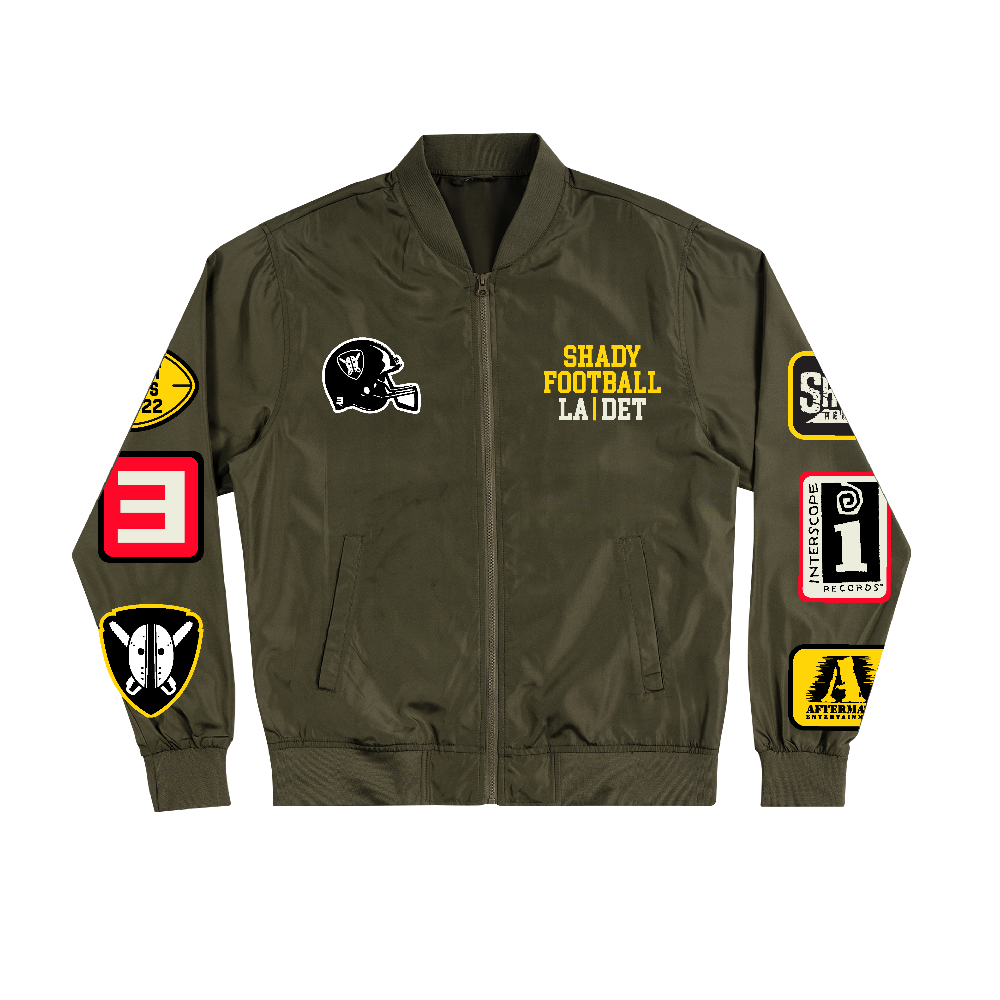 Shady Football Lightweight Bomber Jacket Eminem Official Limited Merch