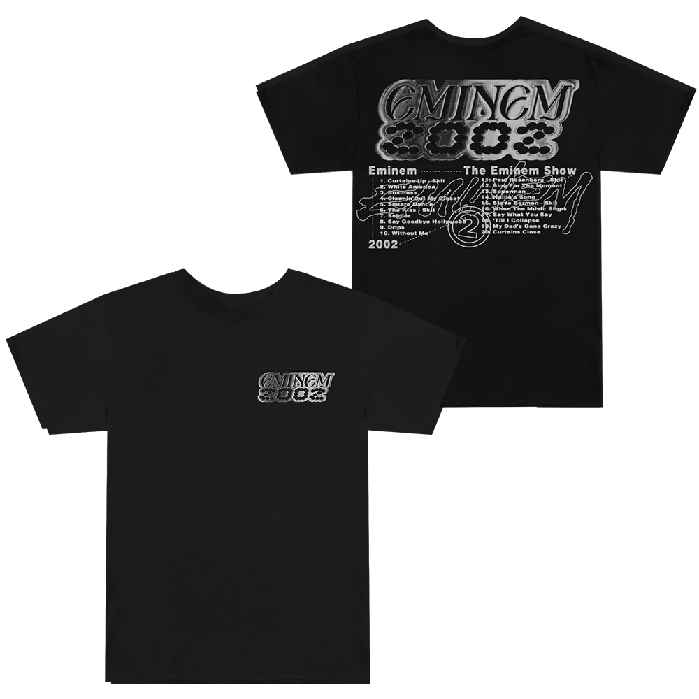 The Eminem Show Chrome Logo T-Shirt Eminem Official Limited Merch