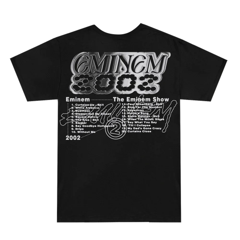 The Eminem Show Chrome Logo T-Shirt Eminem Official Limited Merch