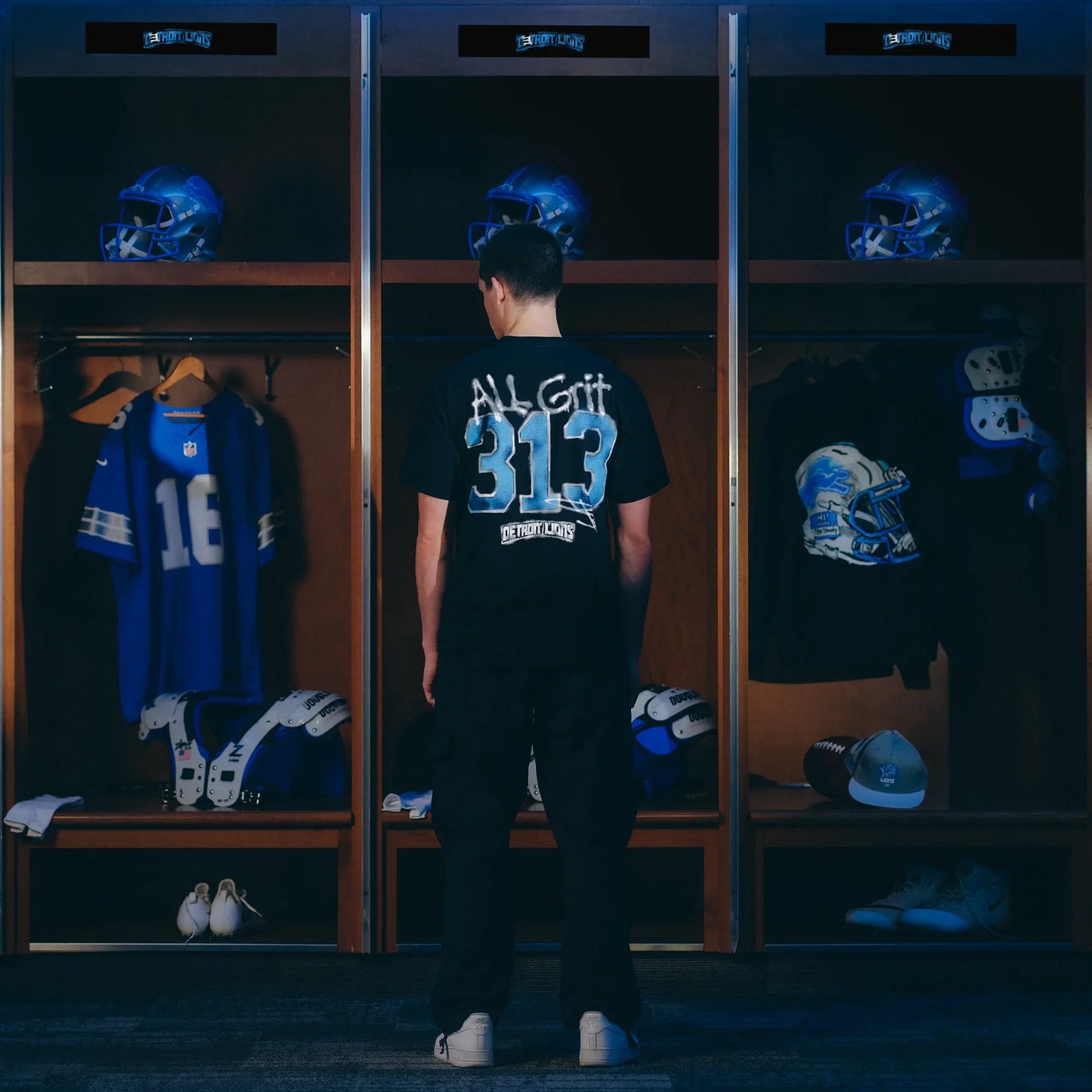 Eminem x Detroit Lions All Grit T-Shirt Eminem Official Limited Merch