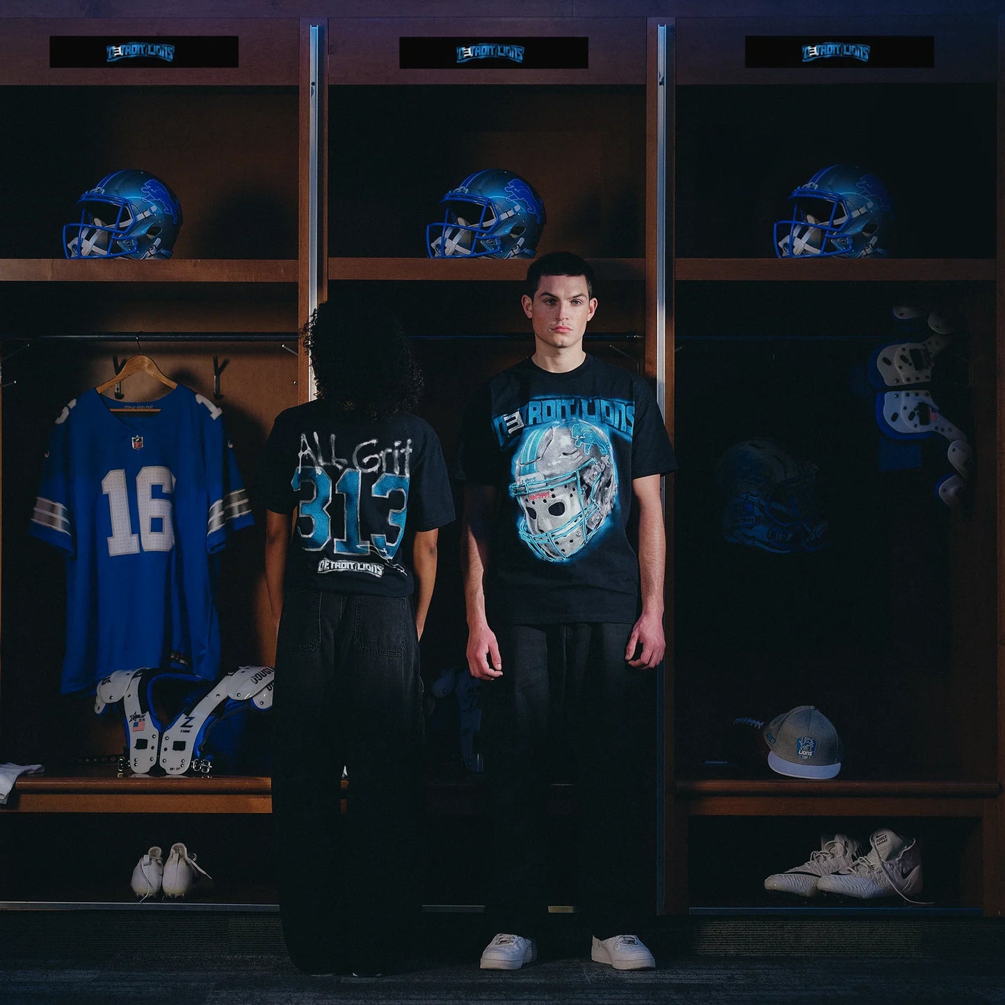 Eminem x Detroit Lions All Grit T-Shirt Eminem Official Limited Merch