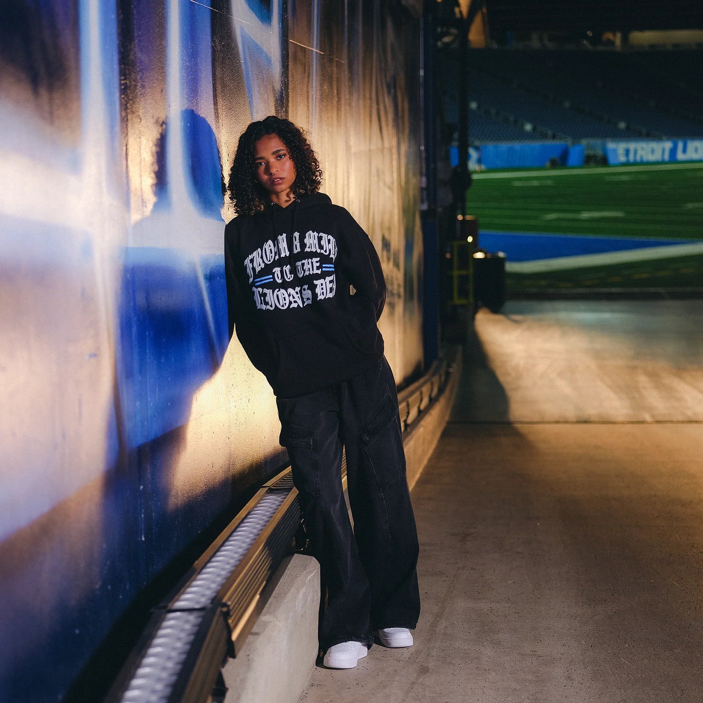 Eminem x Detroit Lions Helmet Hoodie Eminem Official Limited Merch