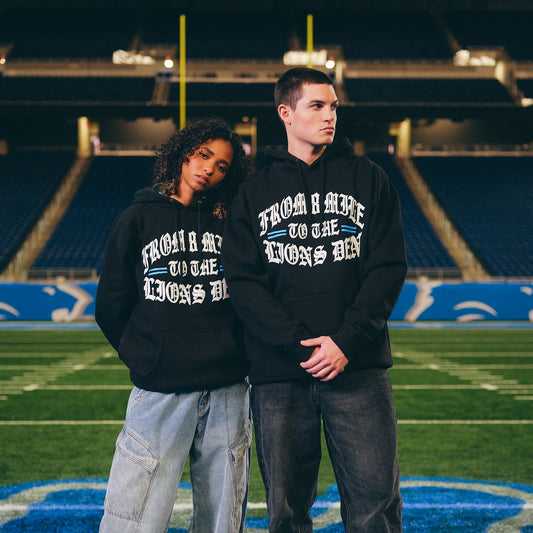 Eminem x Detroit Lions Helmet Hoodie Eminem Official Limited Merch