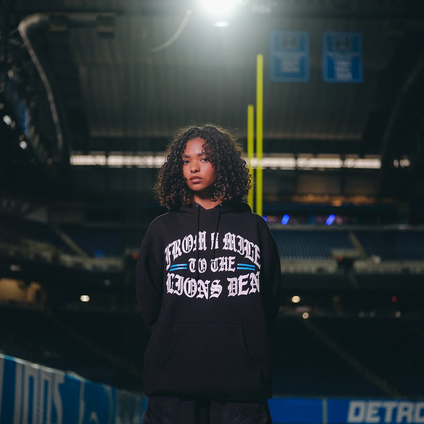 Eminem x Detroit Lions Helmet Hoodie Eminem Official Limited Merch