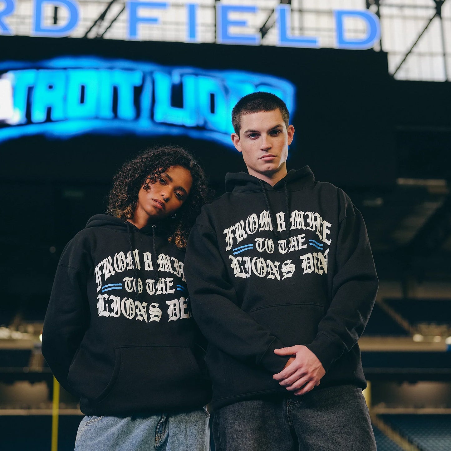 Eminem x Detroit Lions Helmet Hoodie Eminem Official Limited Merch