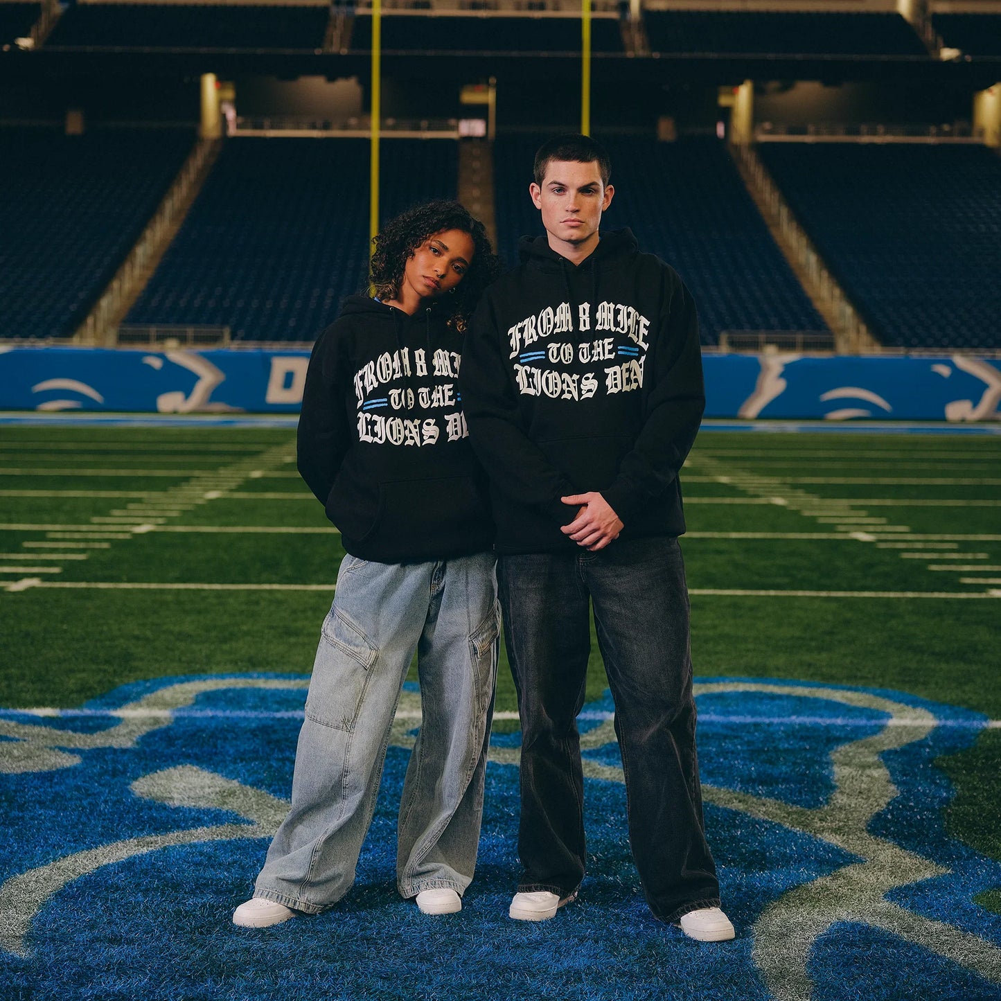Eminem x Detroit Lions Helmet Hoodie Eminem Official Limited Merch
